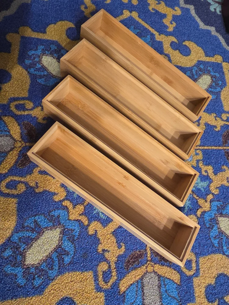 Bamboo Drawer Organizers - Set of 4 thumbnail