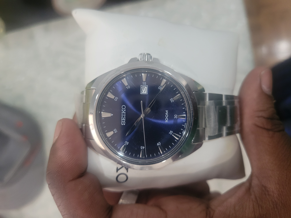 Seiko 100M Men's Watch, Blue Face