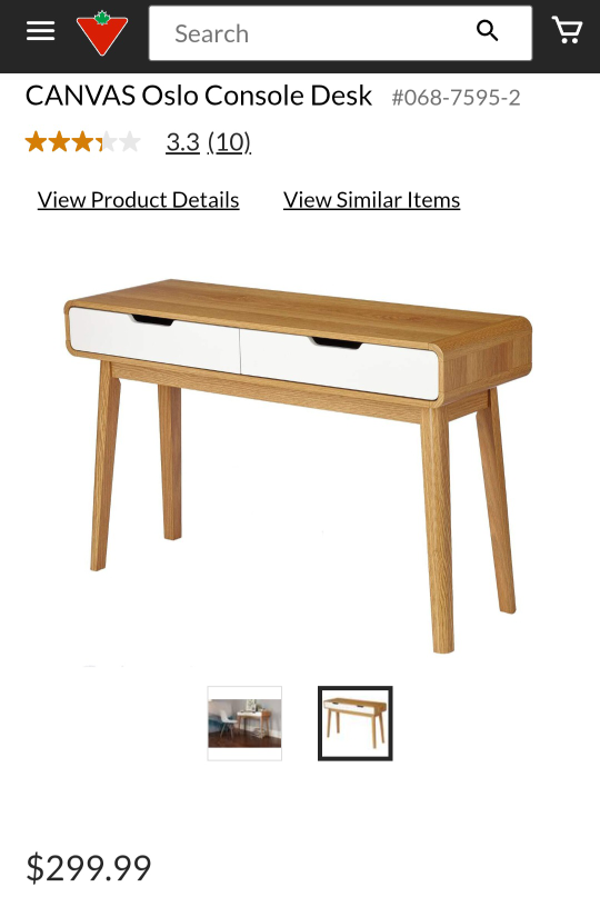 CANVAS Oslo Console Desk - photo 2