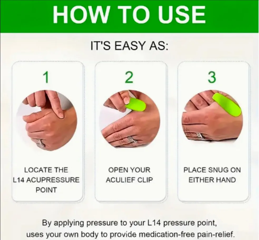 Migraine And Tension Relief Acupressure Clip image indicator(4)