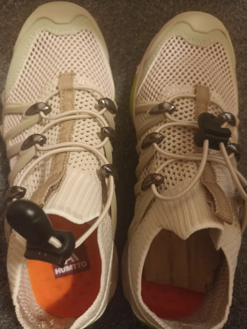 HUMTTO Beige Mesh Trail Shoes thumbnail