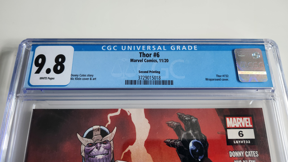 CGC 9.8 Thor #6, Vol 6 2nd Print, Wraparound Cover - photo 3