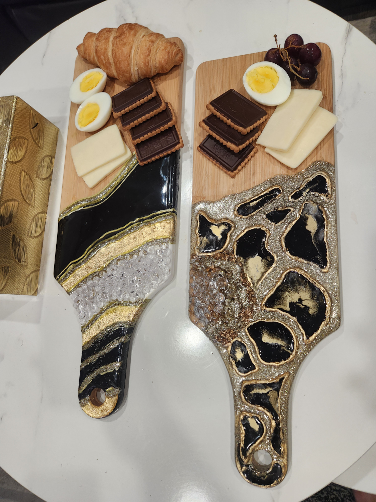 Handmade Resin Art Charcuterie Board - photo 5