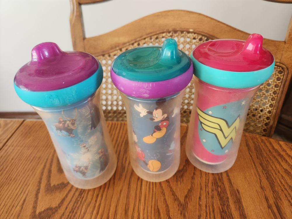 First Years Insulated Sippy Cups (3)
