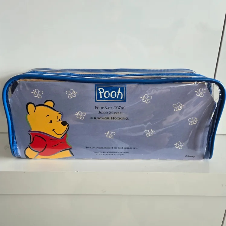 Anchor Hocking Disney Pooh Juice Glasses. Brand New. Collectible image indicator(3)