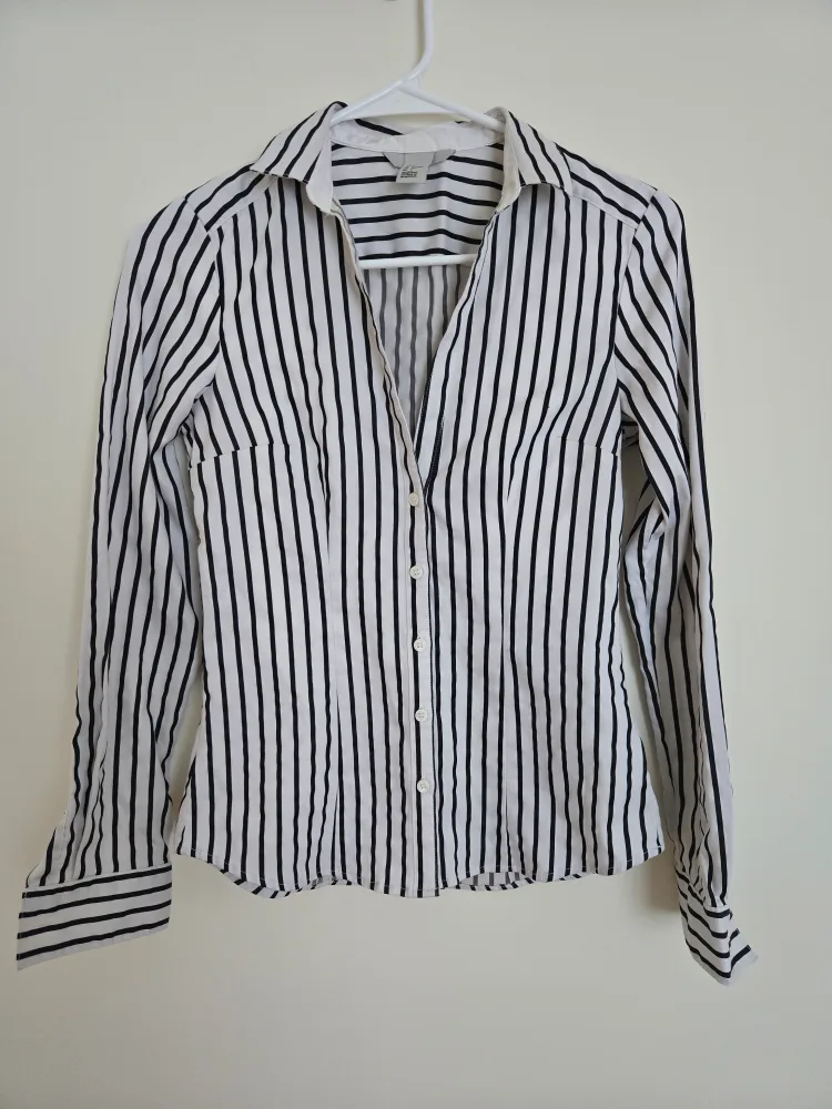 H&M Striped Blouse - Size 4 thumbnail