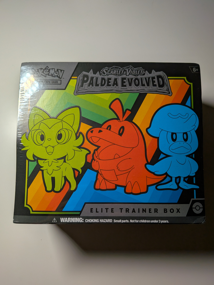New Pokémon Scarlet & Violet Paldea Evolved ETB NOT FREE