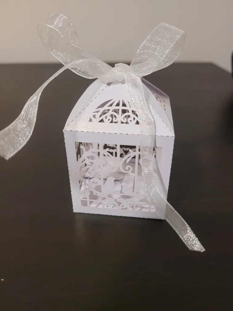 96 pcs  Party / wedding   Favor Boxes w/ Ribbon. image indicator(2)