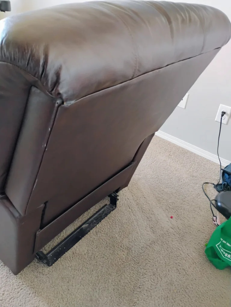 Brown Leather Recliner Armchair image indicator(4)