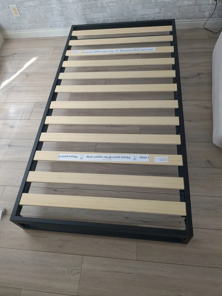 Single Size Bed Frame with Slats thumbnail