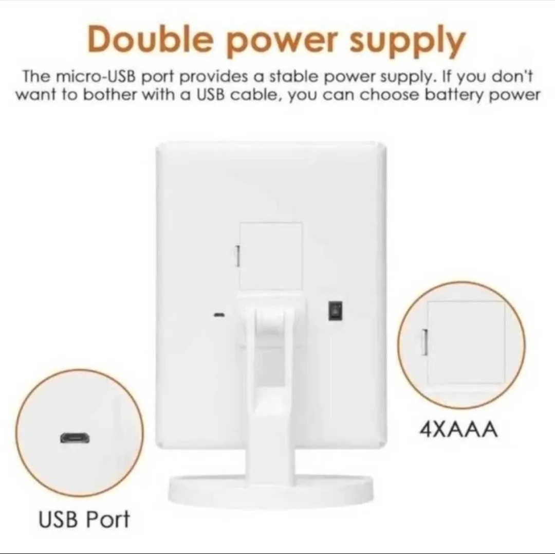 Leewent Trifold Makeup Mirror image indicator(7)