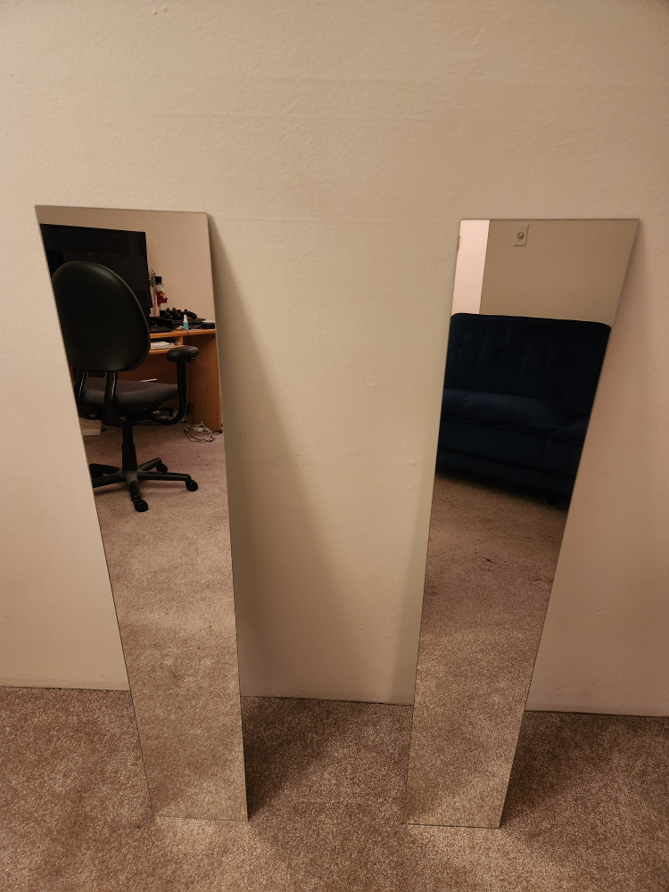 Two IKEA FREBRO Mirrors