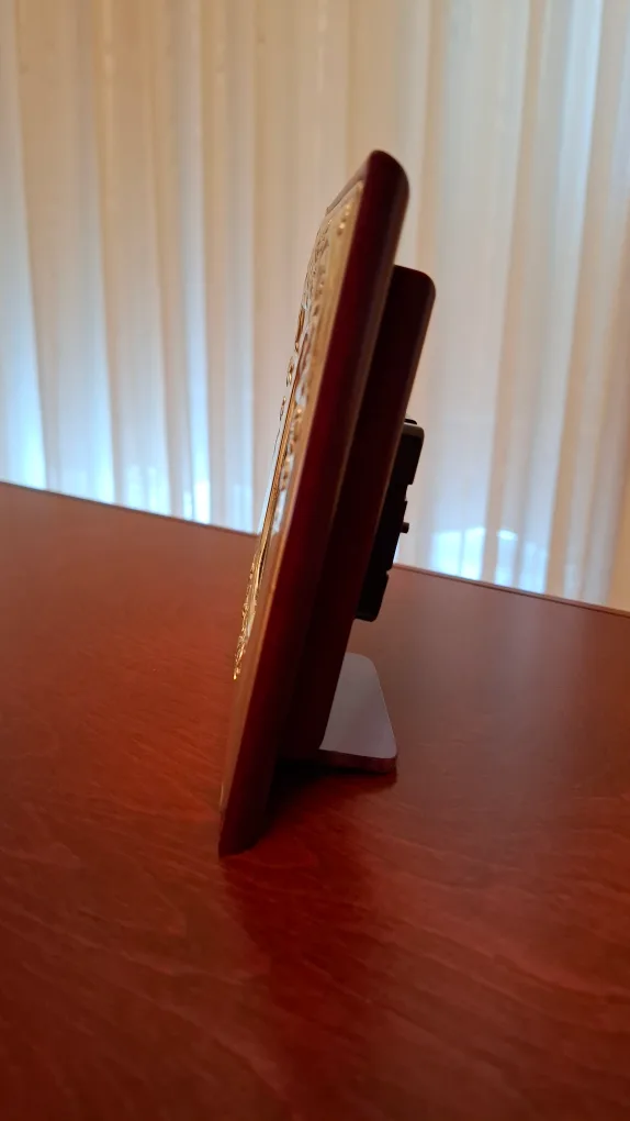 925 Sterling Silver Framed Tabletop Clock- Made in Italy image indicator(5)