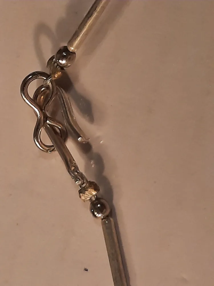 Handmade Blue Stone & Silver Necklace image indicator(9)