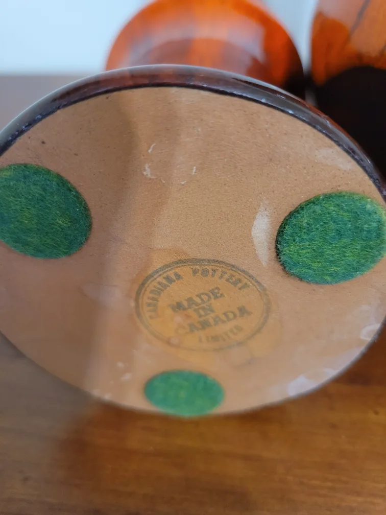 Canadiana Pottery Vases - Set of 2 image indicator(2)