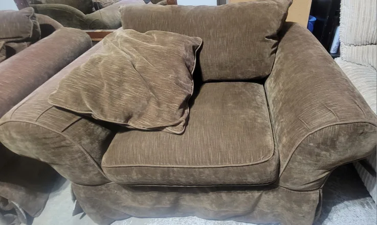Comfortable Oversized Cotton Velvet Sofa Set (FREE DELIVERY) thumbnail