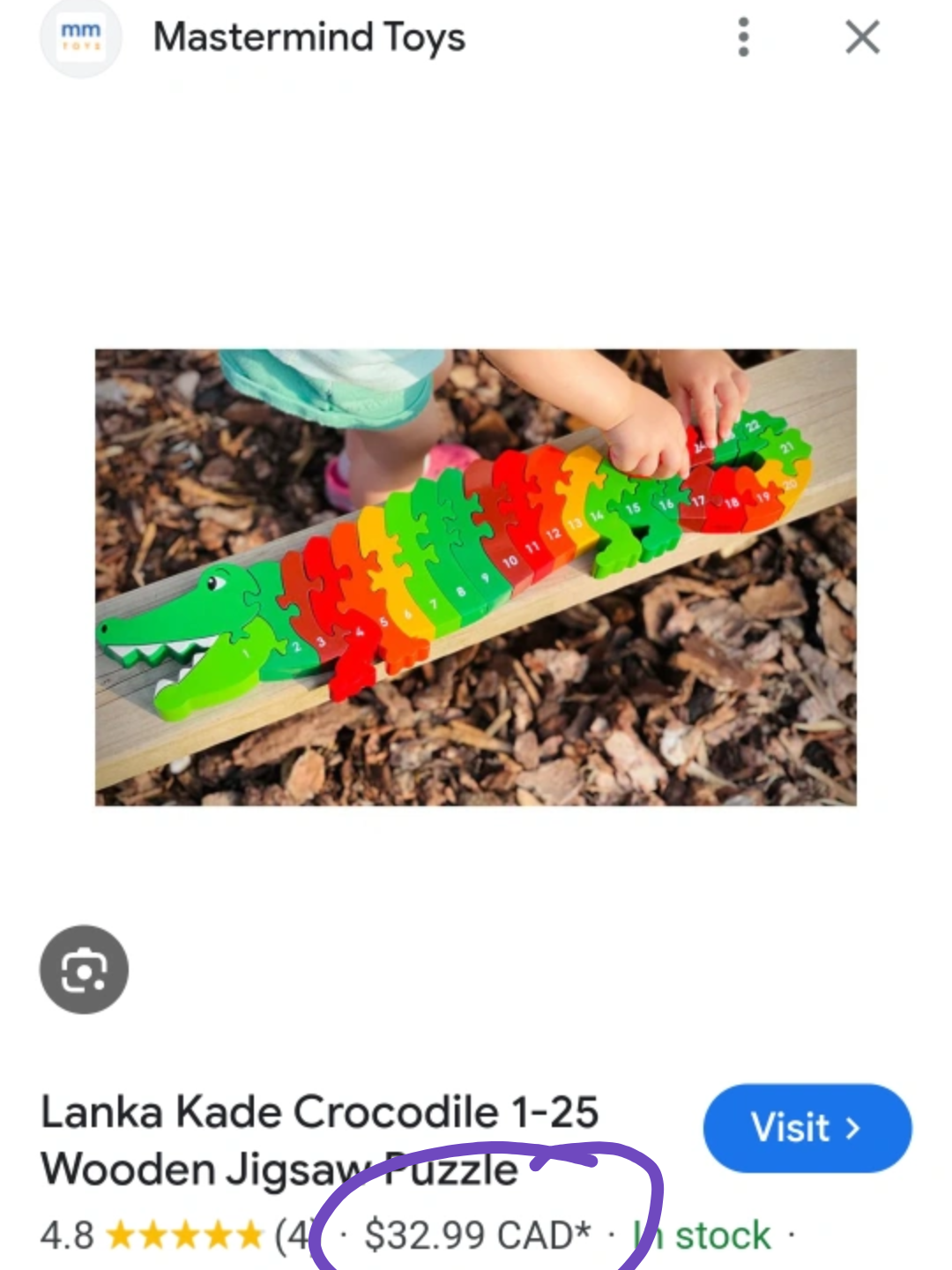 Crocodile Wooden Puzzle - photo 2