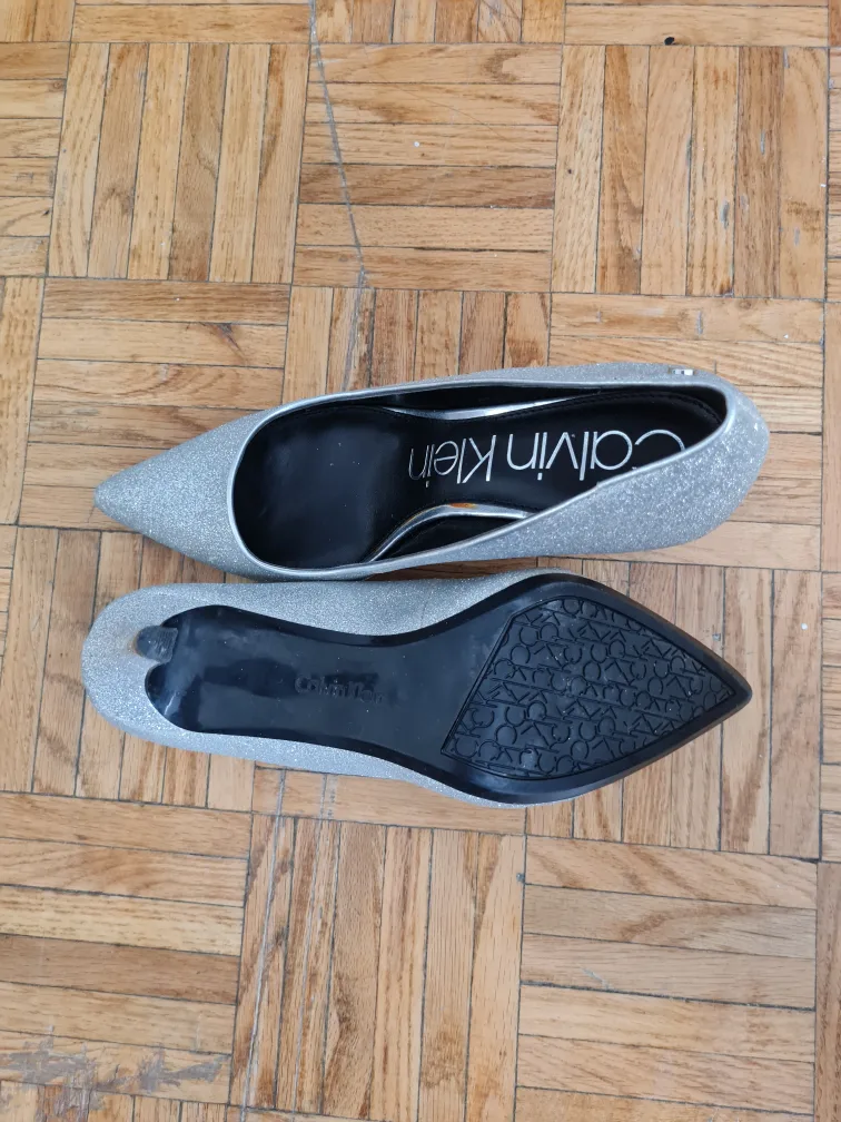 Calvin Klein Silver Heels image indicator(5)