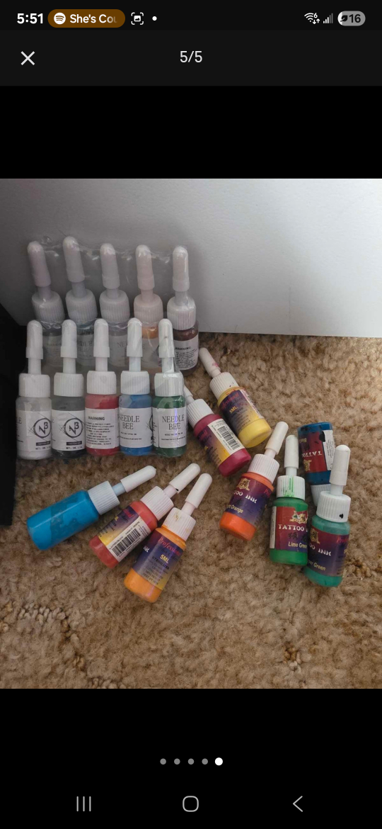 NB Tattoo Kit with Needles & Ink - photo 5