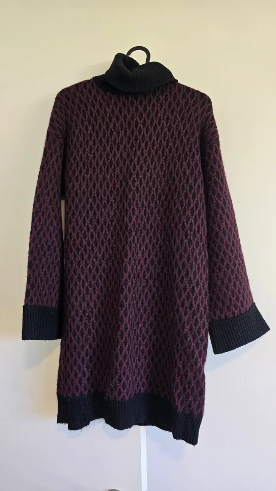 Reitmans XXS TTP Purple & Black Sweater Dress thumbnail