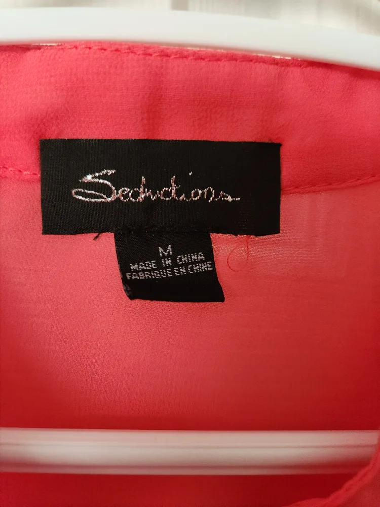 Seductions Coral Blouse - Size M image indicator(3)