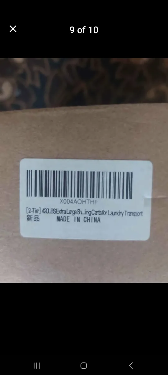 Extra Large 2-Tier Shopping Cart brand new image indicator(5)