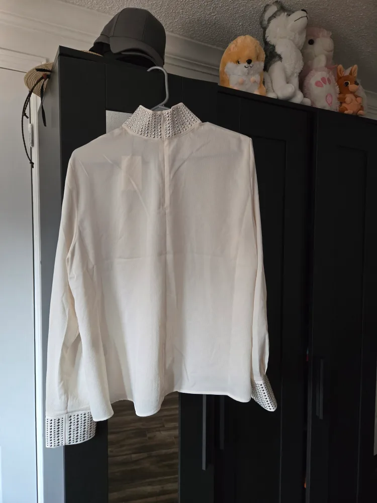 White Long Sleeve Blouse thumbnail