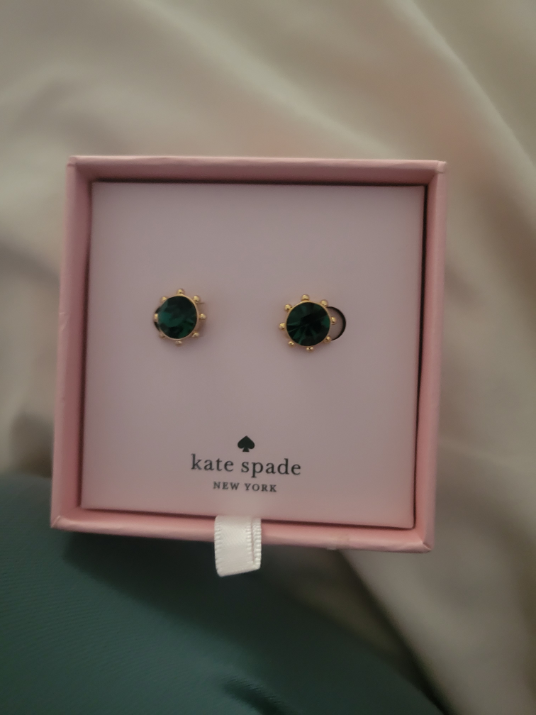 Kate Spade Green Stud Earrings - New in Box! - photo 3