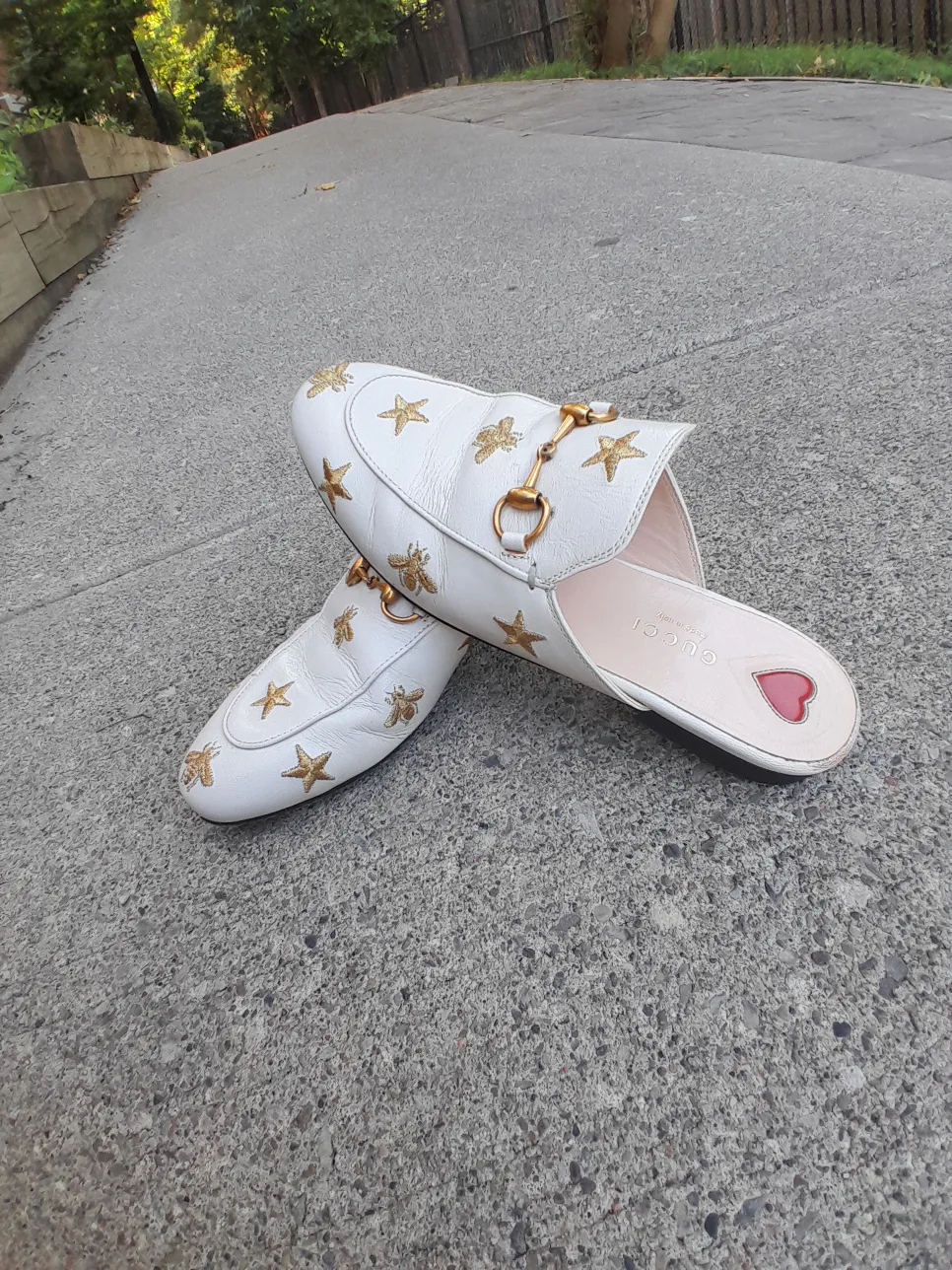 Gucci Princetown Leather Mule Size 5 EU 35.5 thumbnail