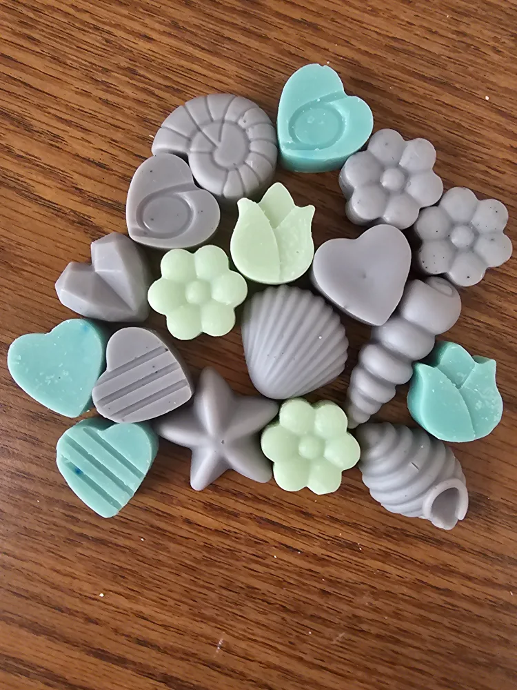 Assorted Wax Melts - Seashells, Hearts, Flowers image indicator(3)