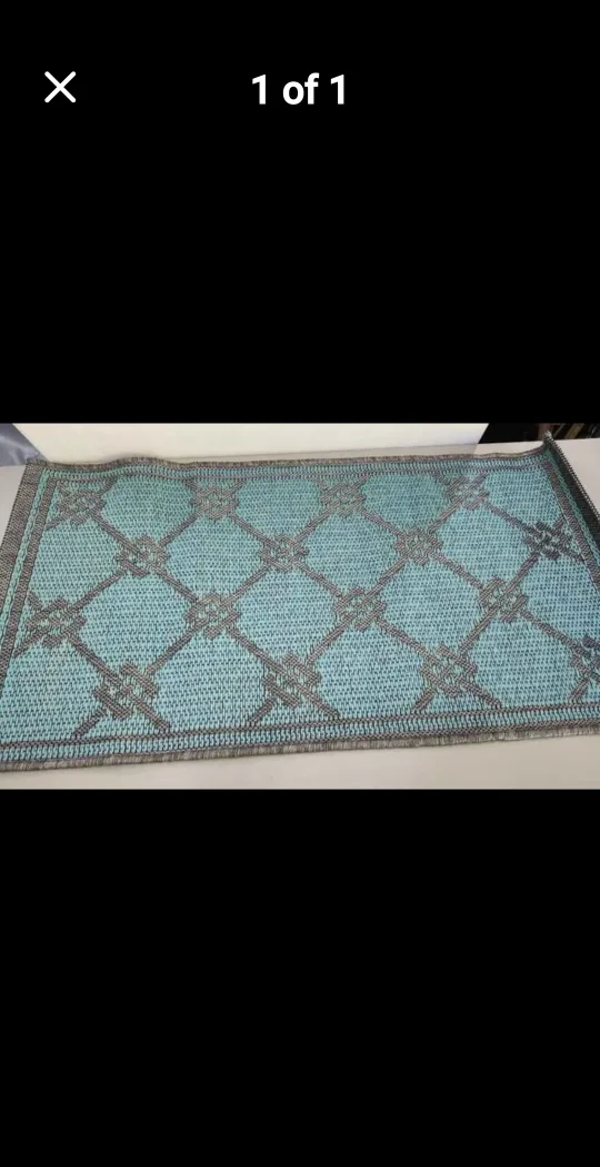 Blue Patterned Area Rug image indicator(2)