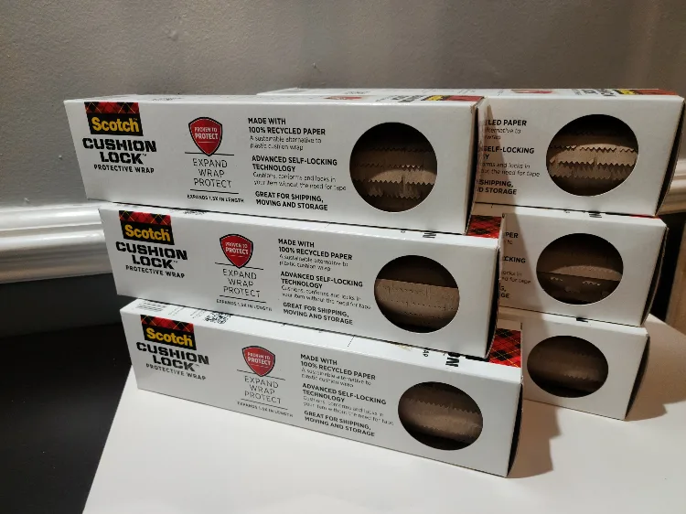 6 Scotch Cushion Lock Protective Wrap - NEW thumbnail