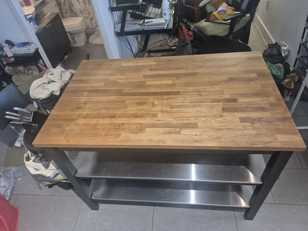 Wooden Top Kitchen Island Cart - photo 2