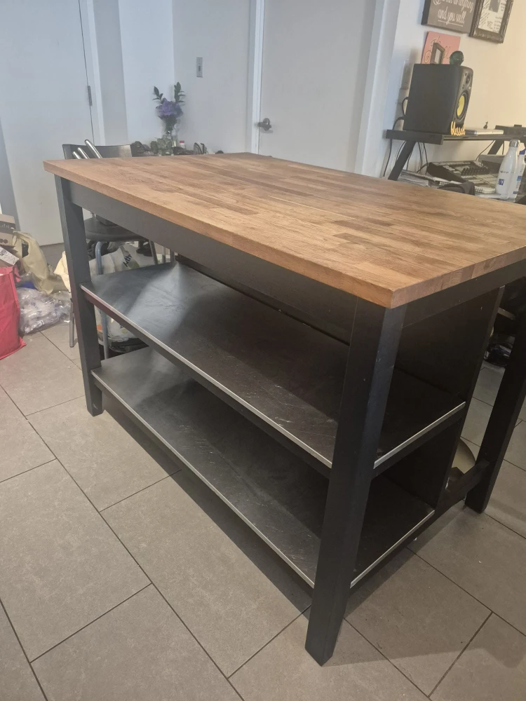 Wooden Top Kitchen Island Cart - photo 3