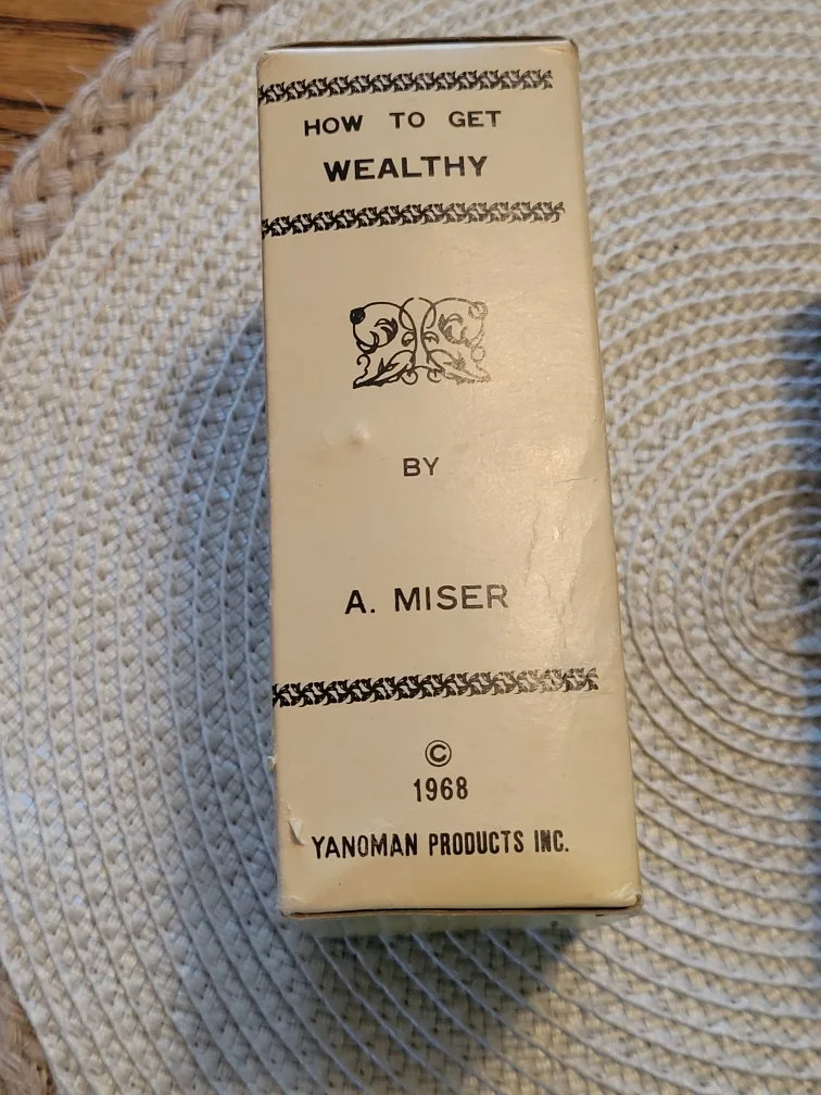 Rare.Antique Japanese Wind Up Toy Coin Bank - How to Get Wealthy image indicator(2)