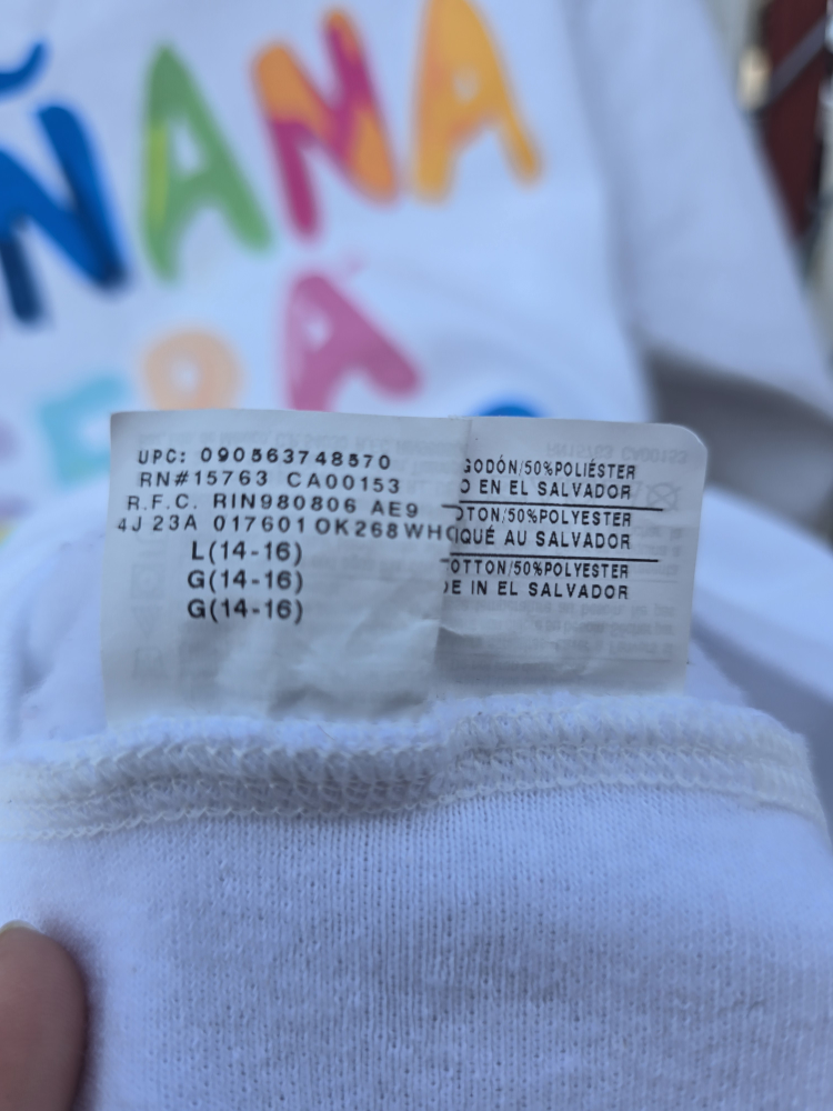 Mañana Será Bonito White Sweatshirt - Size L (14-16) - photo 2