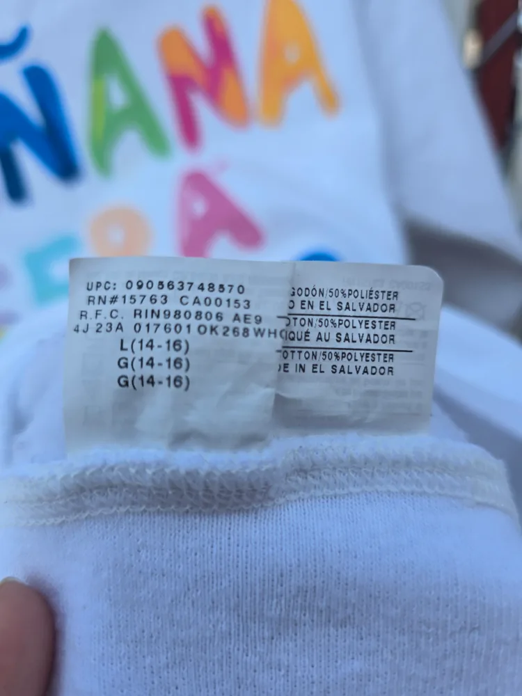 Mañana Será Bonito White Sweatshirt - Size L (14-16) image indicator(2)