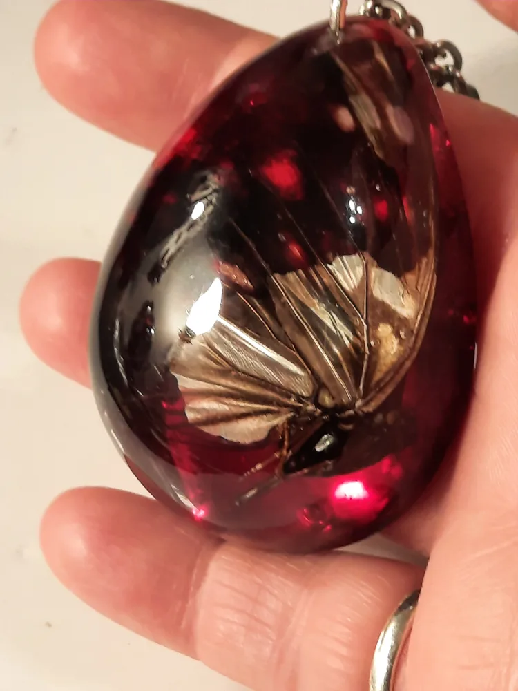 Resin Pendant Necklace with Insect image indicator(10)