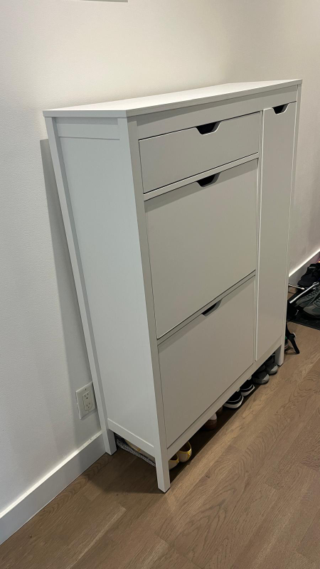 Ikea Hemnes Shoe Cabinet - White
