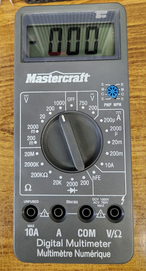 MASTERCRAFT DIGITAL MULTIMETER TESTER thumbnail