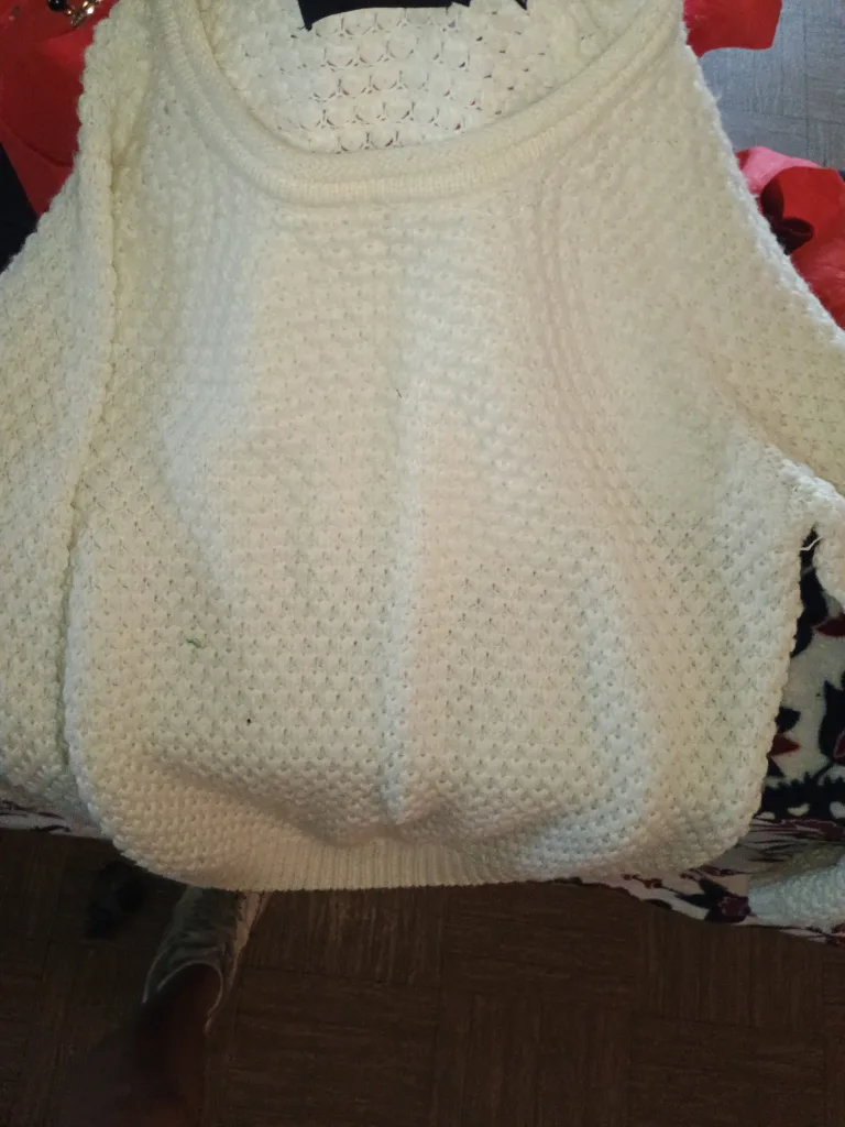 Cream Knit Sweater thumbnail