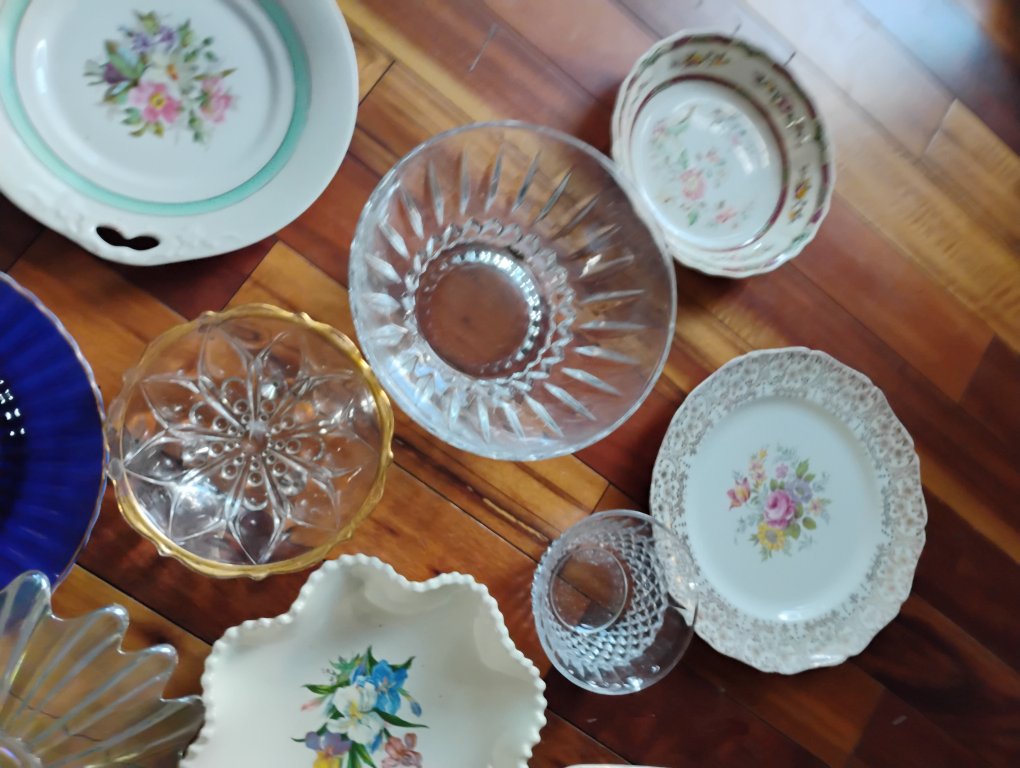 Vintage Decorative Plates and Bowls crystal cut glass - photo 4
