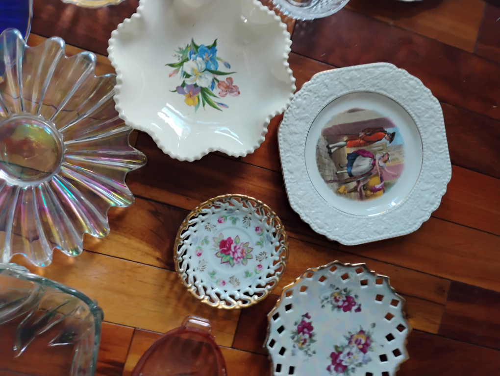 Vintage Decorative Plates and Bowls crystal cut glass - photo 5