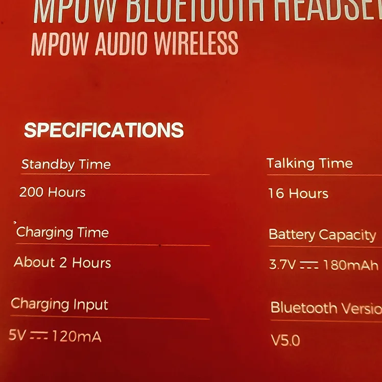 Mpow Bluetooth Headset BH453A image indicator(4)