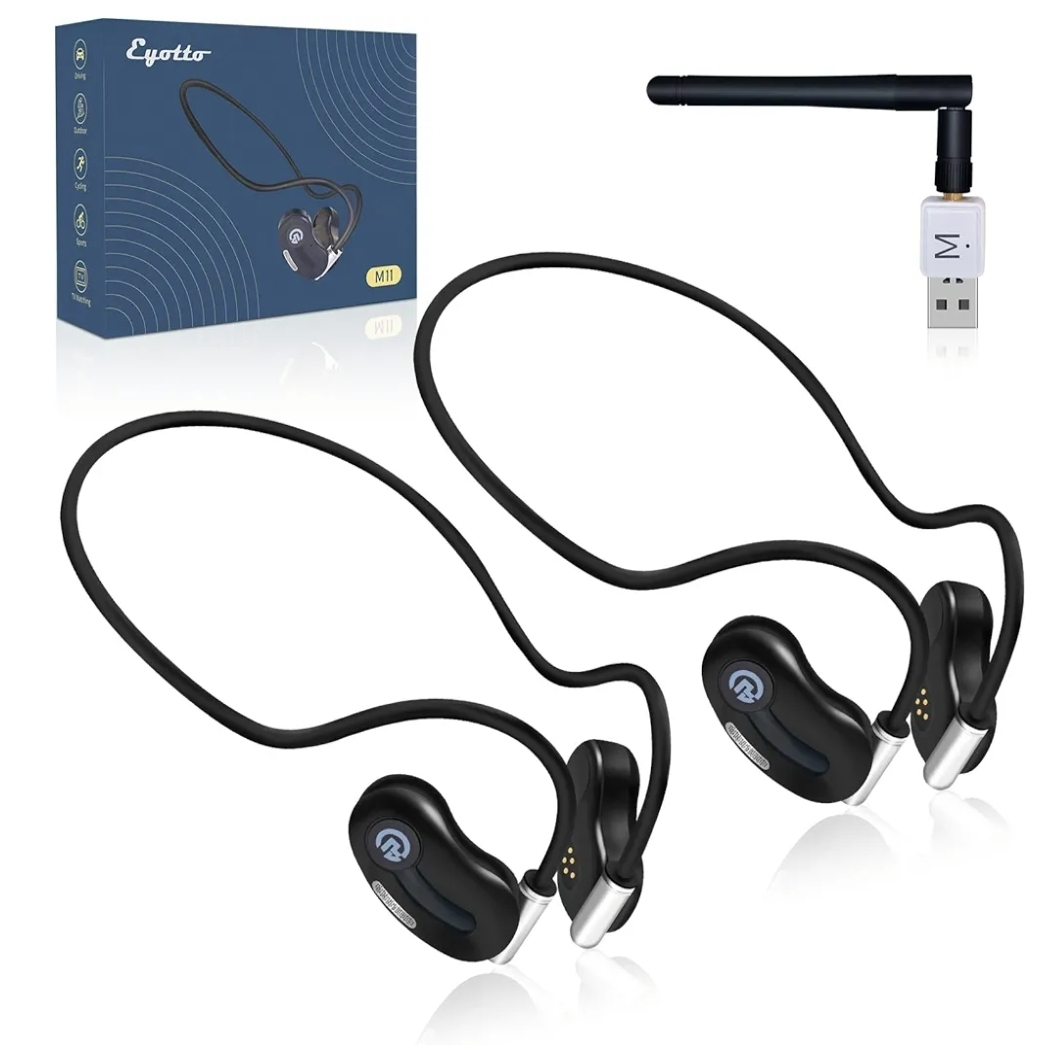 2 Pack Wireless Headphones for TV -Personal Volume Control