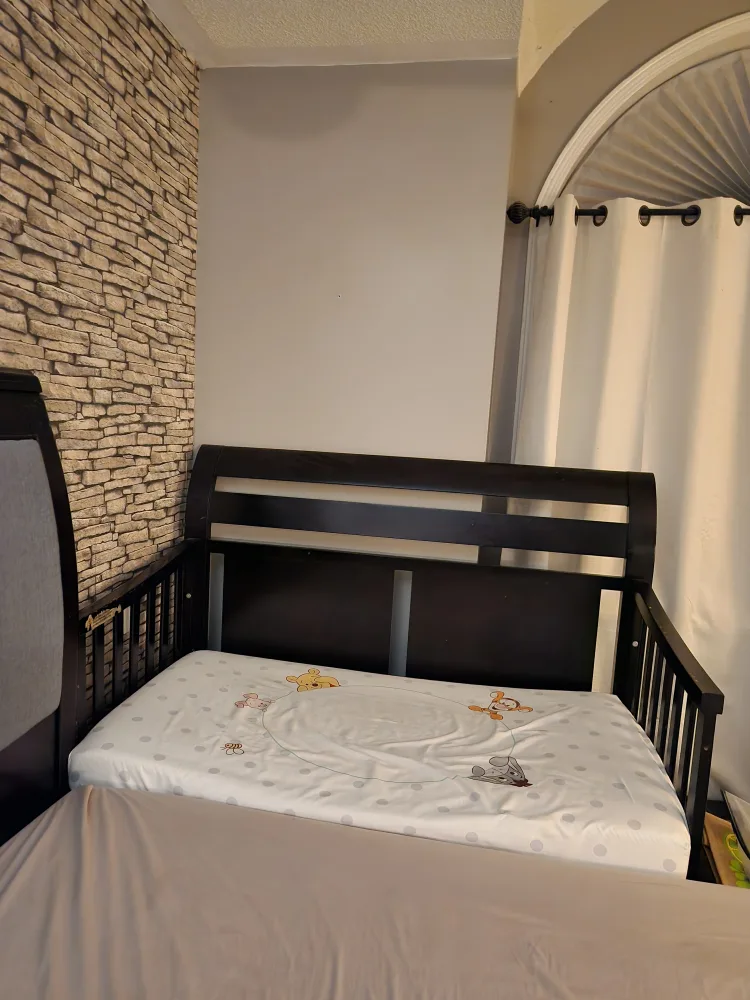 Dark Brown Baby Crib thumbnail
