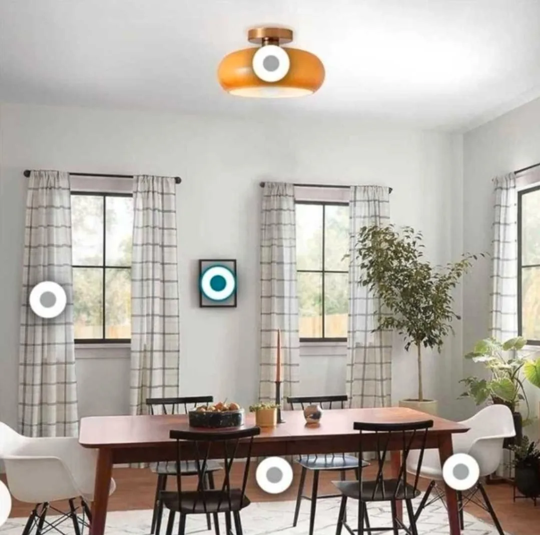 DoungRos Semi Flush Mount Ceiling Light (bulb included) image indicator(6)