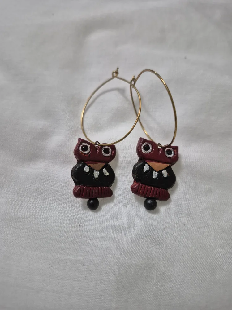 Handmade Owl Earrings thumbnail
