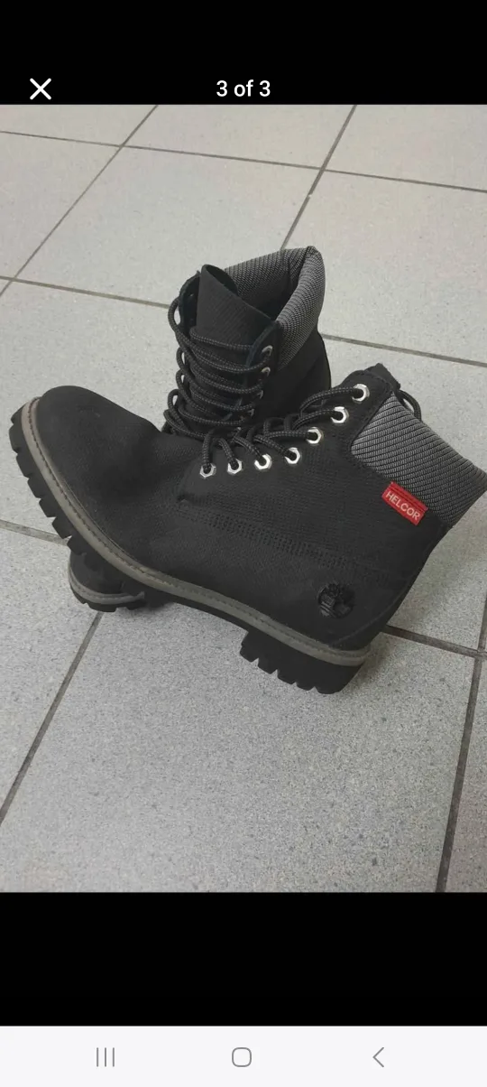 Timberland Helcor Black Boots Size 9 thumbnail