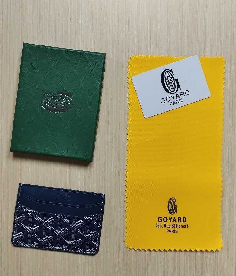 Goyard Card Holder with Box
